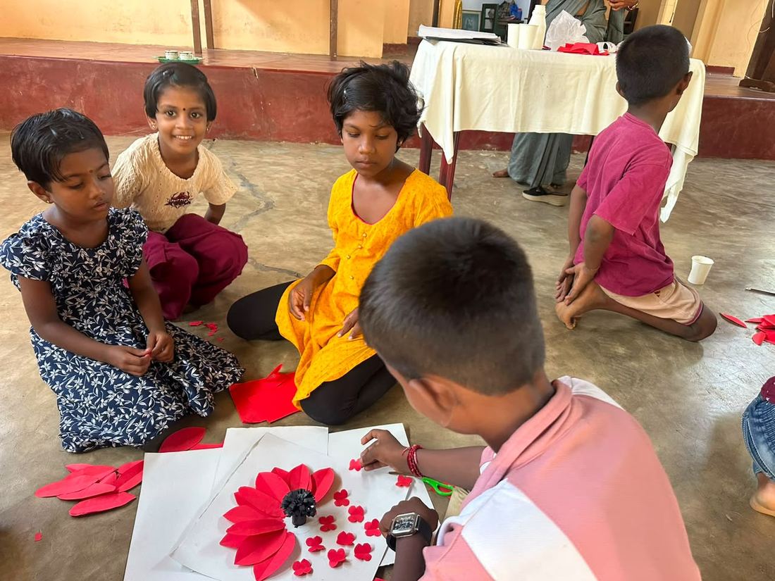 Children in a life-skills activity